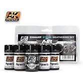AK Interactive Exhaust Stains Weathering Set (AIR Series) #2037