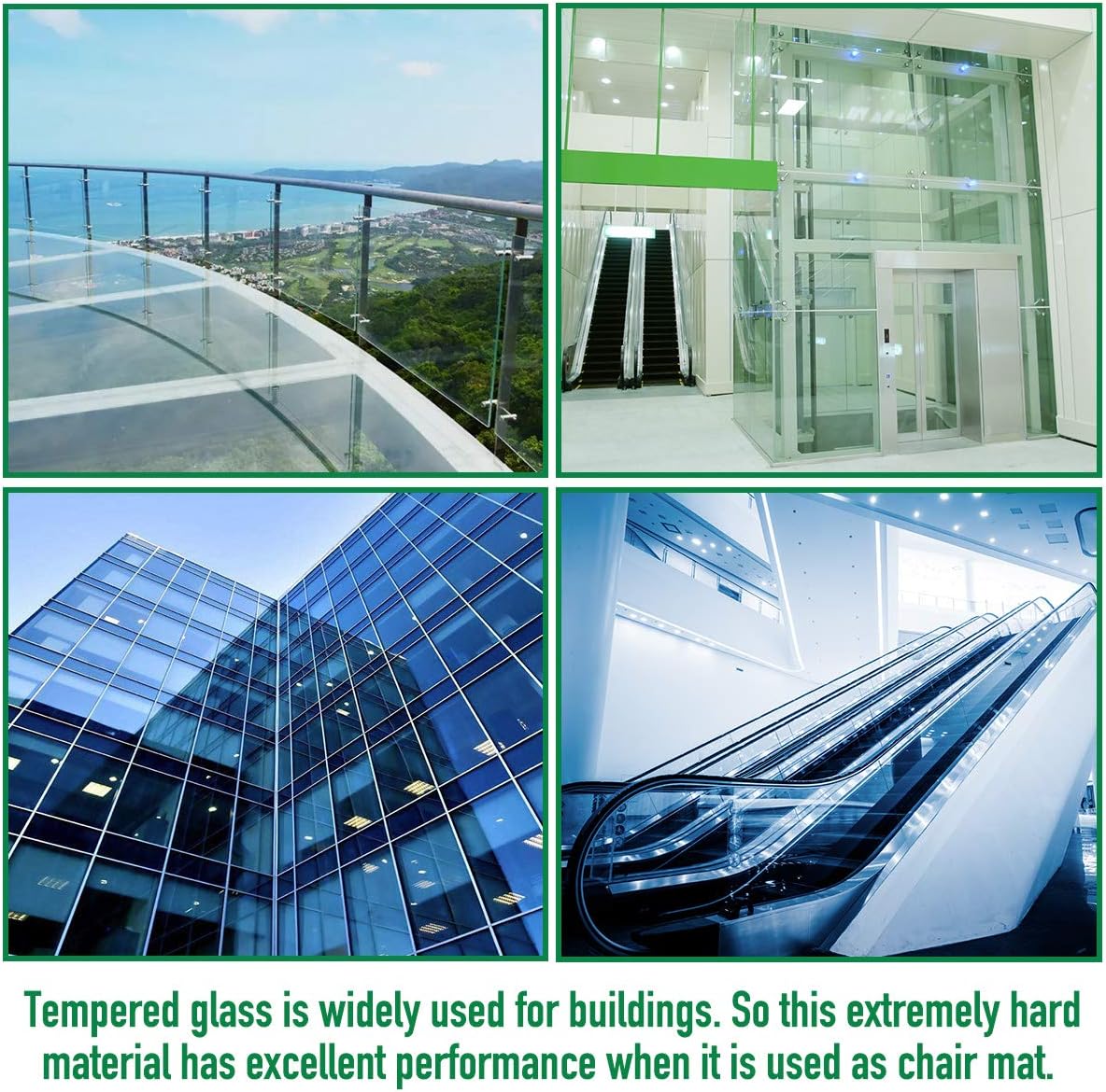 Amazon Com Tempered Glass Chair Mat 36 46 1 5 Inch Thick Office Chair Mat Carpet Hardwood Floor Chair Mats For Carpeted Floor Chair Mat For Hardwood Floor Desk Chair Mat 4 Anti Slip