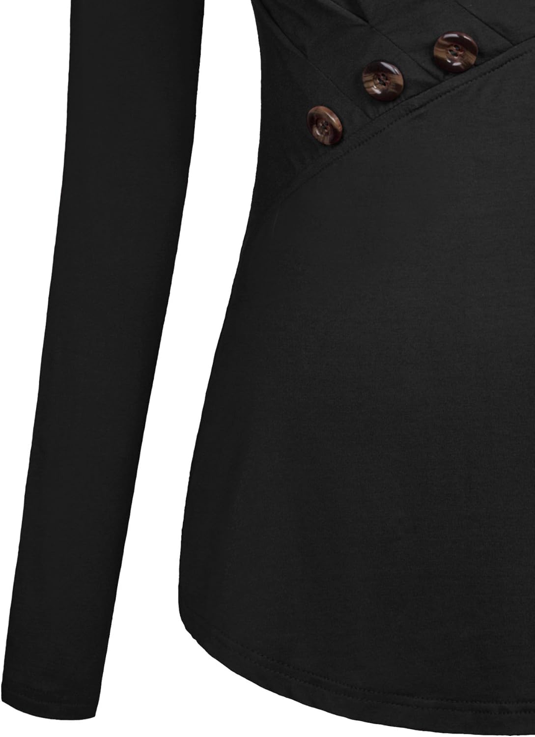 Ninedaily Womens Business Tops Lapel V Neck Slimming Long Sleeve Office Blouse: Clothing