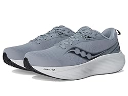 Saucony Men's Triumph 22 Sneaker, Flint/Black, 9.5