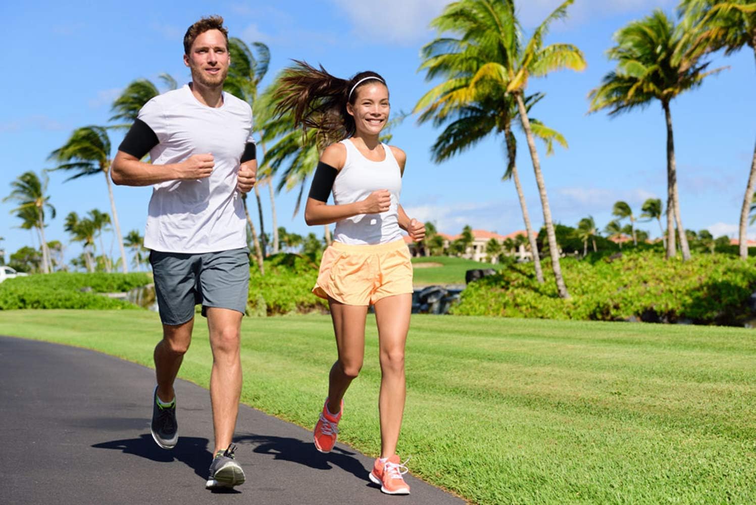 MOLLDAN Men＆Women Sauna Arm Trimmer Sweat Wrap Bands Slimmer for Weight Loss: Sports & Outdoors