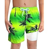 LUCOWEE Boys Swim Bathing Trunks Soft Compression Liner no-Chafing Swimming Shorts Quick Dry Light UPF 50+ Quality Swimsuit