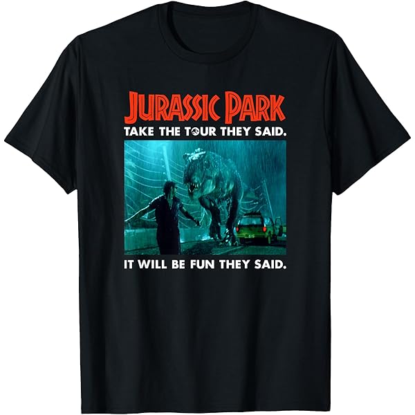 T-Shirt Homme Jurassic Park 'Mono Logo' Vert - Officiel Et