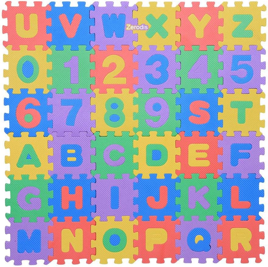 baby play mat letters numbers