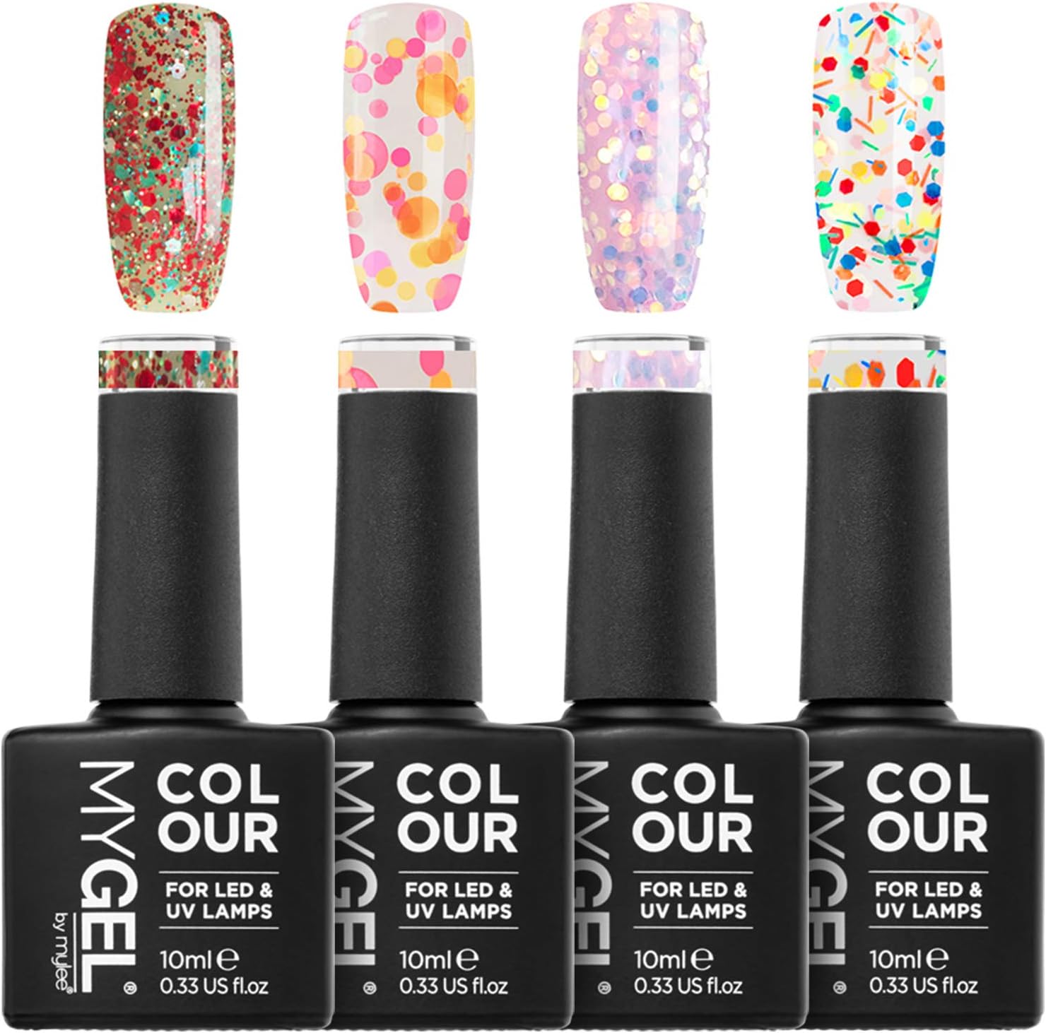 MYGEL by Mylee Confetti Colour Set Gel Nail Polish 4x10ml UV/LED Soak