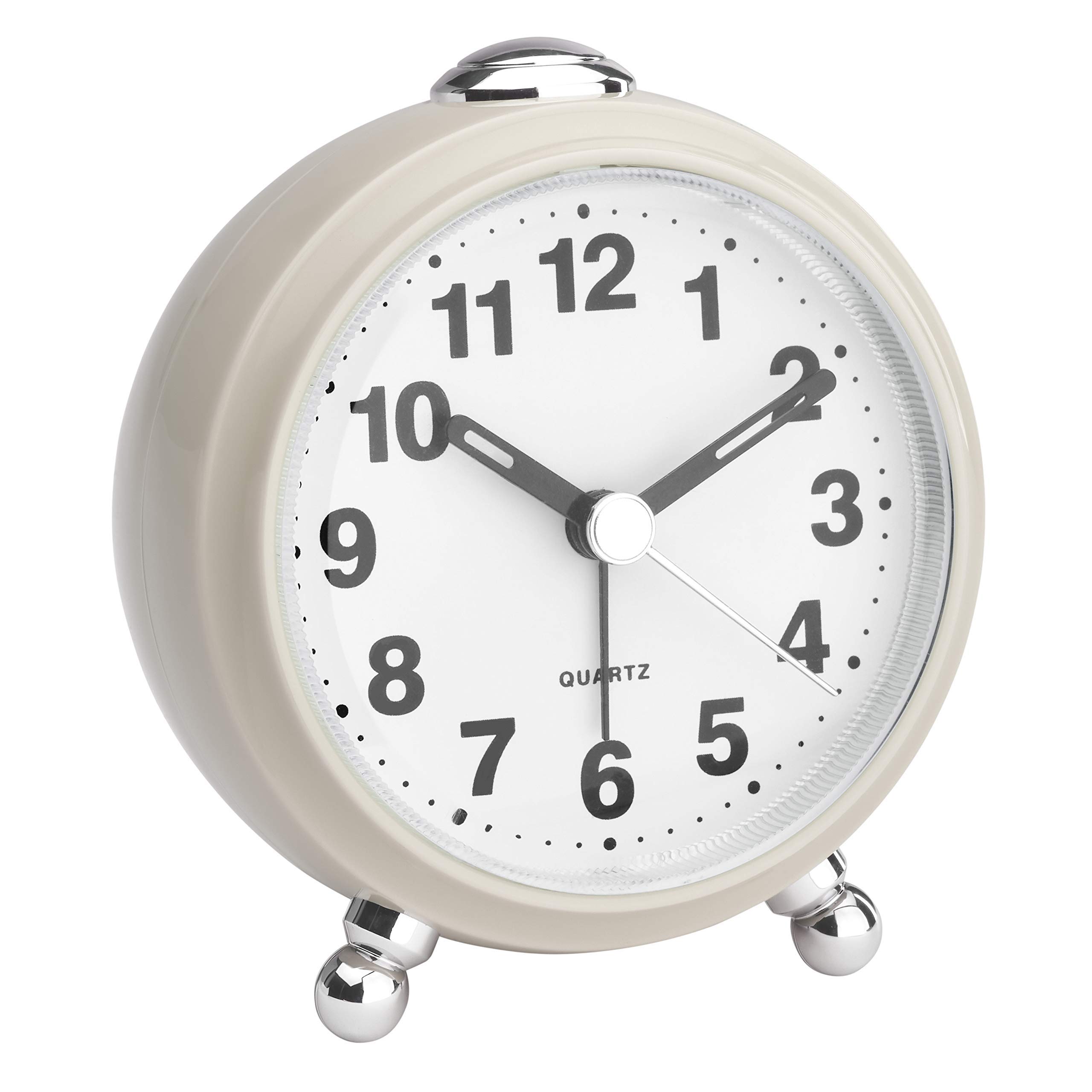 TFA Dostmann Analog Alarm Clock Retro Silent Movement Plastic Beige (L) 83 x (W) 53 x (H) 92mm