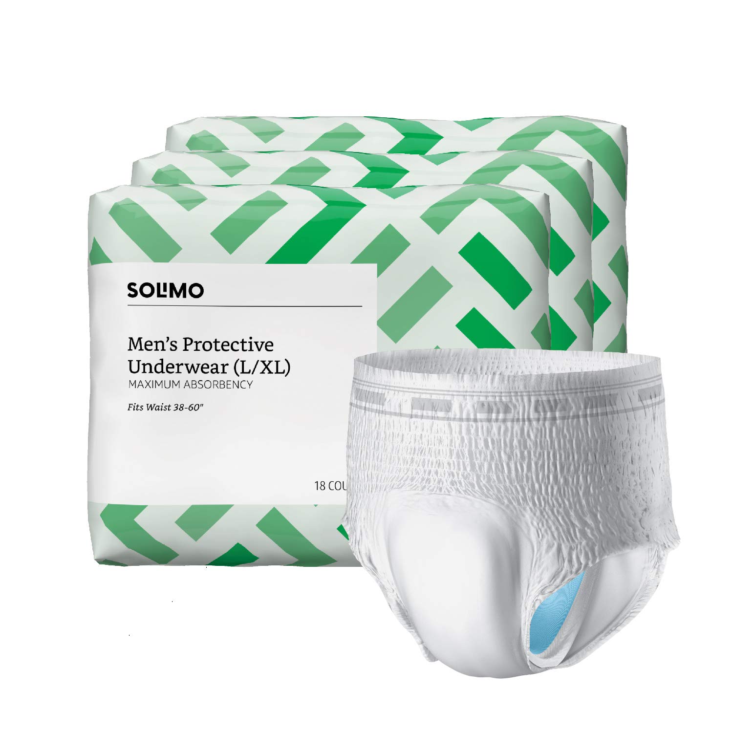 Amazon Brand Solimo Incontinence Underwear for Men and