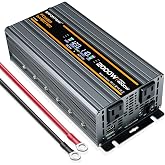 2000W Power Inverter 4000W (Peak). 12V DC to 110V/120V AC Converter with LCD Display, 2 AC outlets, 2 USB, 2000w Inverter for Camping RV Travel Outdoor Truck Off-Grid Solar inverters