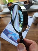 TechAffect Real Glass Magnifying Glass 75mm Reading Magnifier view 6