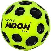 Waboba Moon Ball, Super Bouncy Balls for Kids, Outdoor Toys &amp; Games | Iconic Pop Sound on Pavement, Ages 5+, Teens &amp; Adults, High Bounce Playground Action, Easy-Grip Space Craters