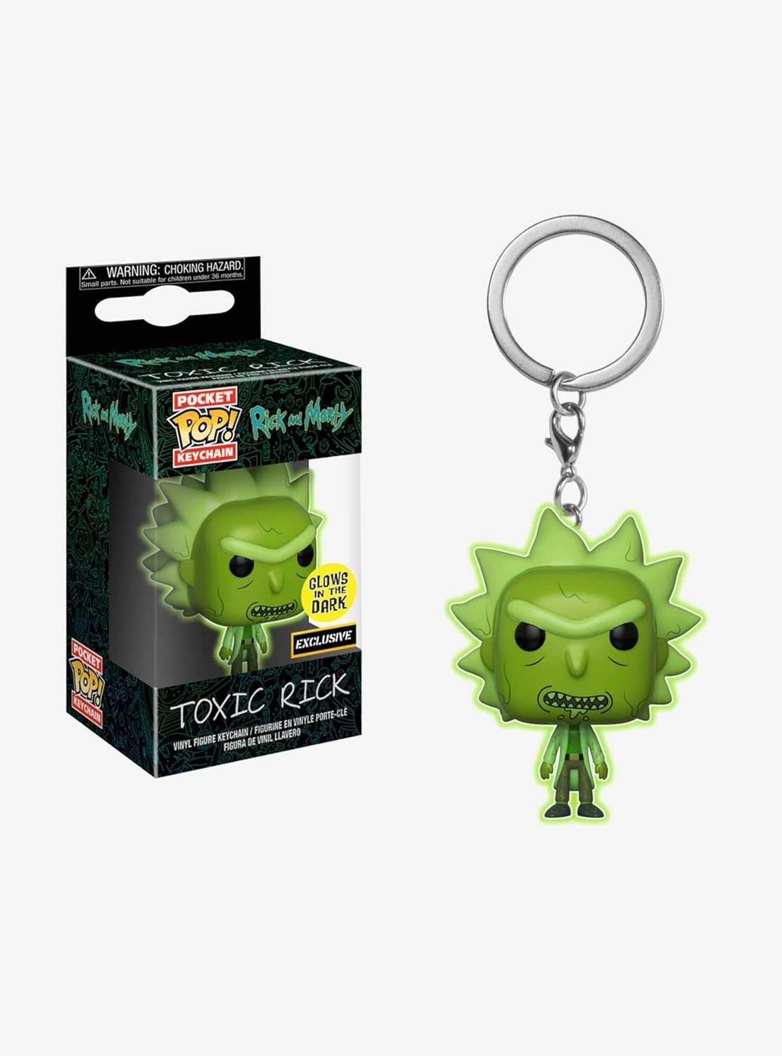 rick and morty funko pop keychain