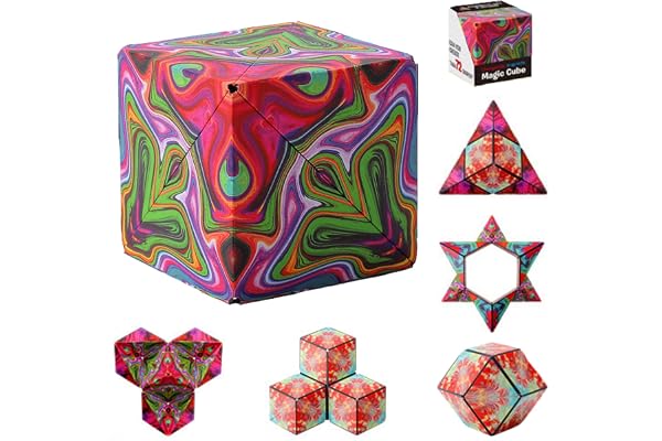 The Shape Shifting Box Puzzle Box STEM/STEAM 3D Cube Box Fidget Toy Transforms Into Over 70 Shapes Anti-Stress Puzzles,Brain-