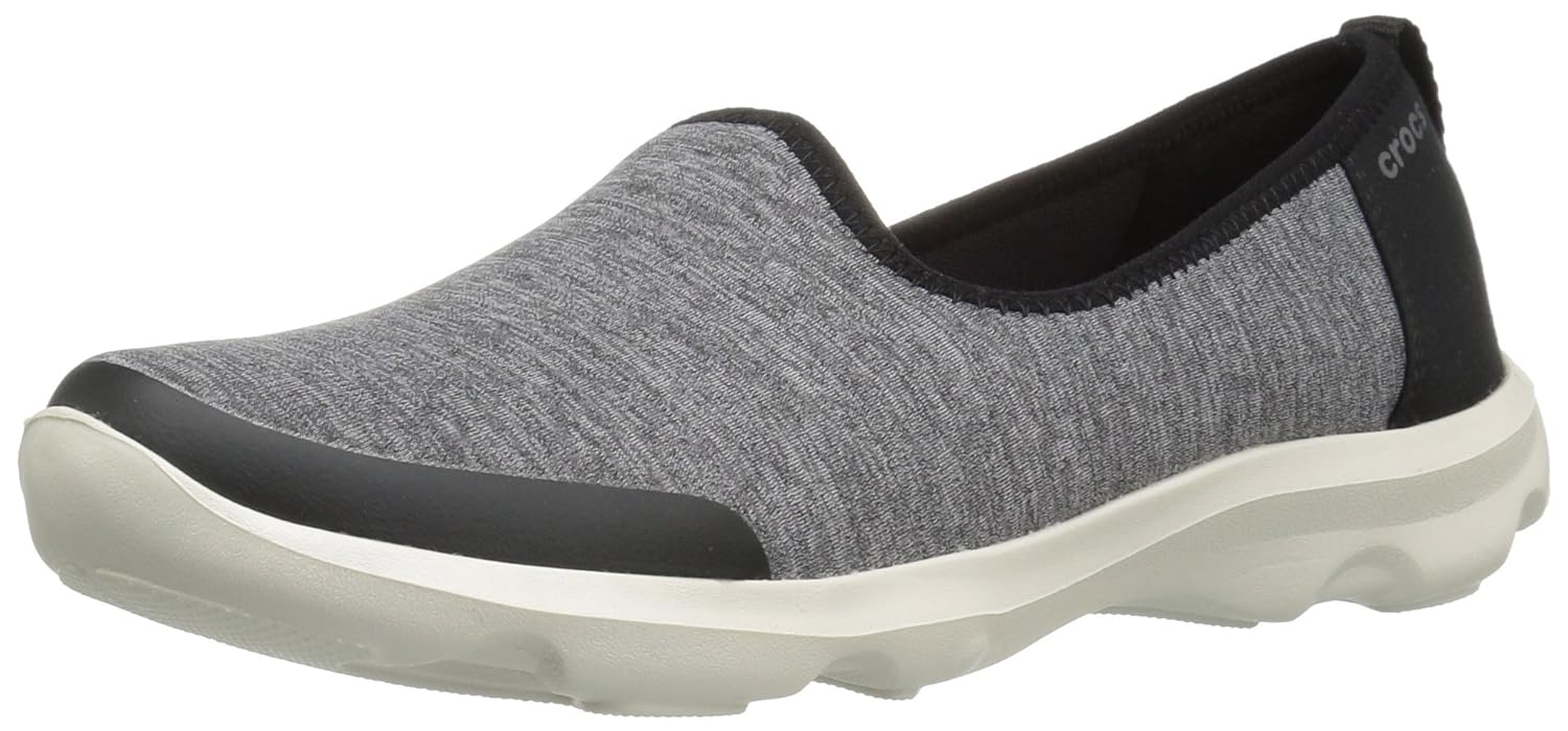 crocs women's busy day heather skimmer flat