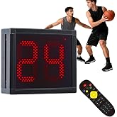 Flyrivergo Basketball Shot Clock Timer,14/24/25/30/35/40/60 Seconds | Countdown Timer, Portable Shot Clock with Buzzer for All Sports