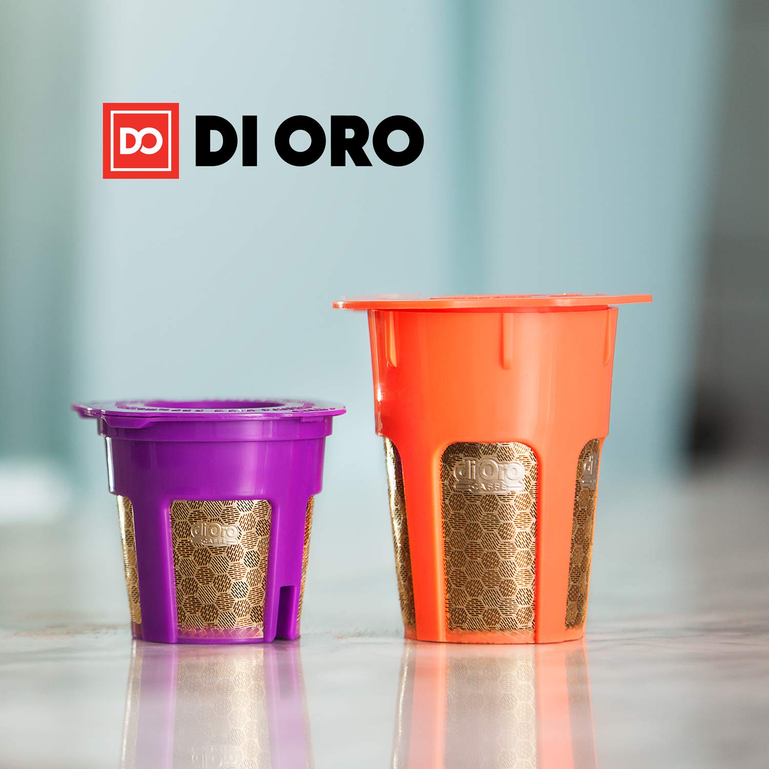 DI ORO - MaxBrew 24K GOLD K-Cup Reusable Filter for Keurig 2.0/1.0 Small Single K-Cup