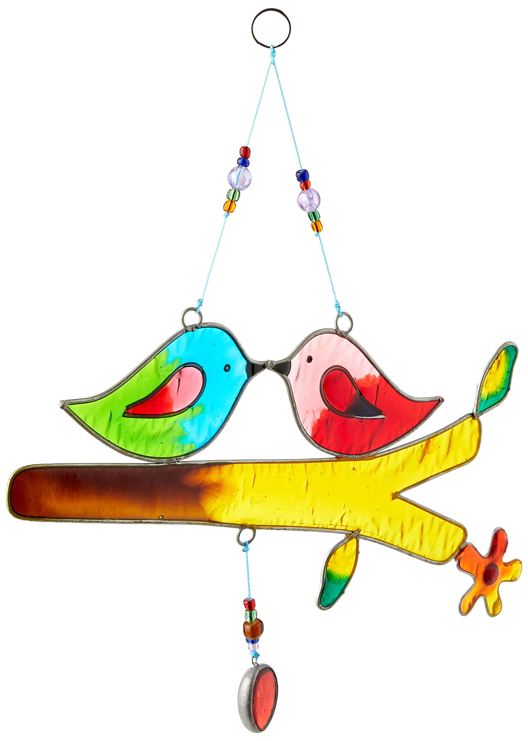 Something Different Wholesale Love Birds On A Stick Suncatcher