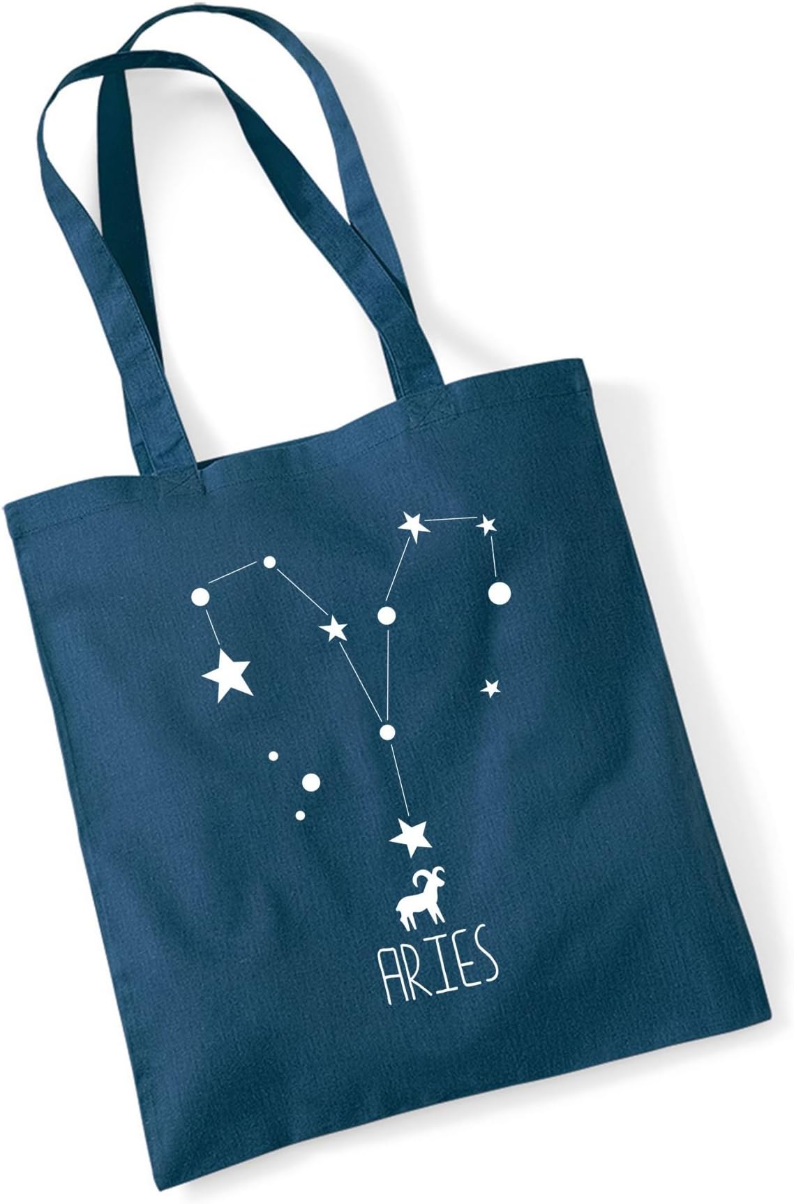 Bang Tidy Clothing Tote Bags For Women Zodiac Aries Printed Cotton Shopper Bag Gifts