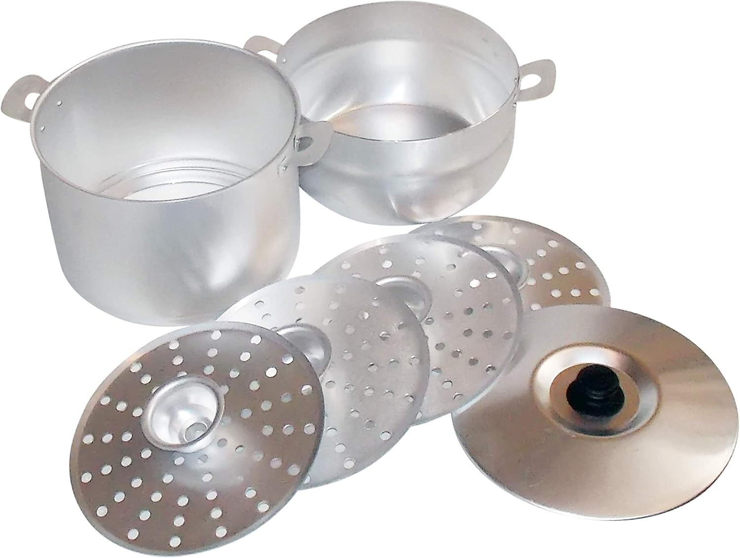 Mantovarka (6 L) 4-Tiered Cookware Uzbek Cuisine/Dumpling Steamer + Color Book With Russian Recipes