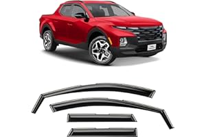 Voron Glass in-Channel Extra Durable Rain Guards for Hyundai Santa Cruz 2022-2026, Window Deflectors, Vent Window Visors, 4 Pieces - 200490