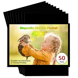 CHUNNIAO Black Magnetic Picture Frame 4X6 for
