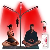Akarishin Lâmpada de terapia de luz vermelha com suporte ajustável ...