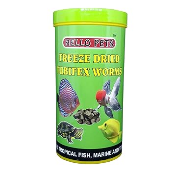Buy Hello Pets Freeze Dried Tubifex Worms Fish Food 100 G Online