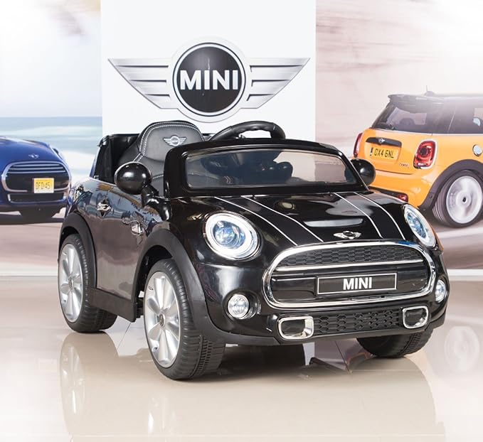 mini cooper niña rosa electrico