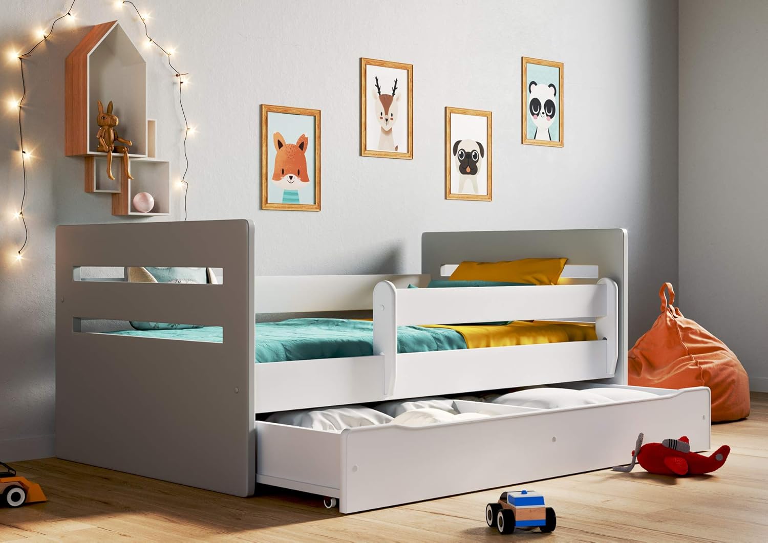Letto per bambini Junior Lettino per bambino con materasso e cassetto