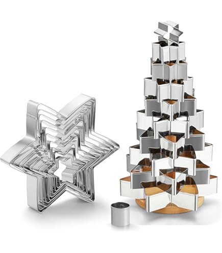 Amazon.com: MUMSUNG Star Cookie Cutter Set, 10 PCS Star Shaped