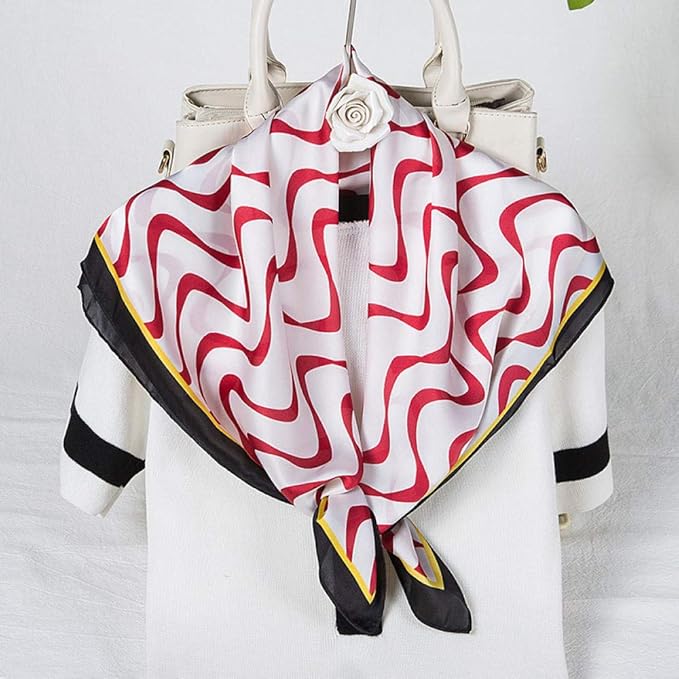 XINDUO Quadratischer Schal Seidenschal,Modischer dekorativer