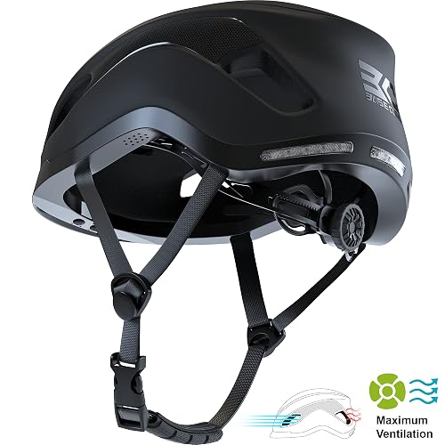 base camp road bike helmets Helmet, Basecamp Bicycle Helmet with Rear Light & Detachable Magnetic Goggles Lightweight Cycling Helmet Adjustable for Adult Men Women Mountain BASE CAMP SF-999 Smart Helmet