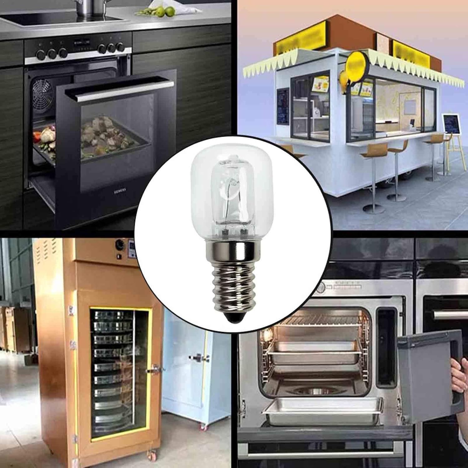 Lampadine a incandescenza Forni Lampadina per Forno A 25 Watt  Elettrodomestici Lampadine A Incandescenza Resistenti A 500 Gradi Tipo di  Lampadina E14 Frigoriferi per Forno A Microonde urban-earth.co.uk