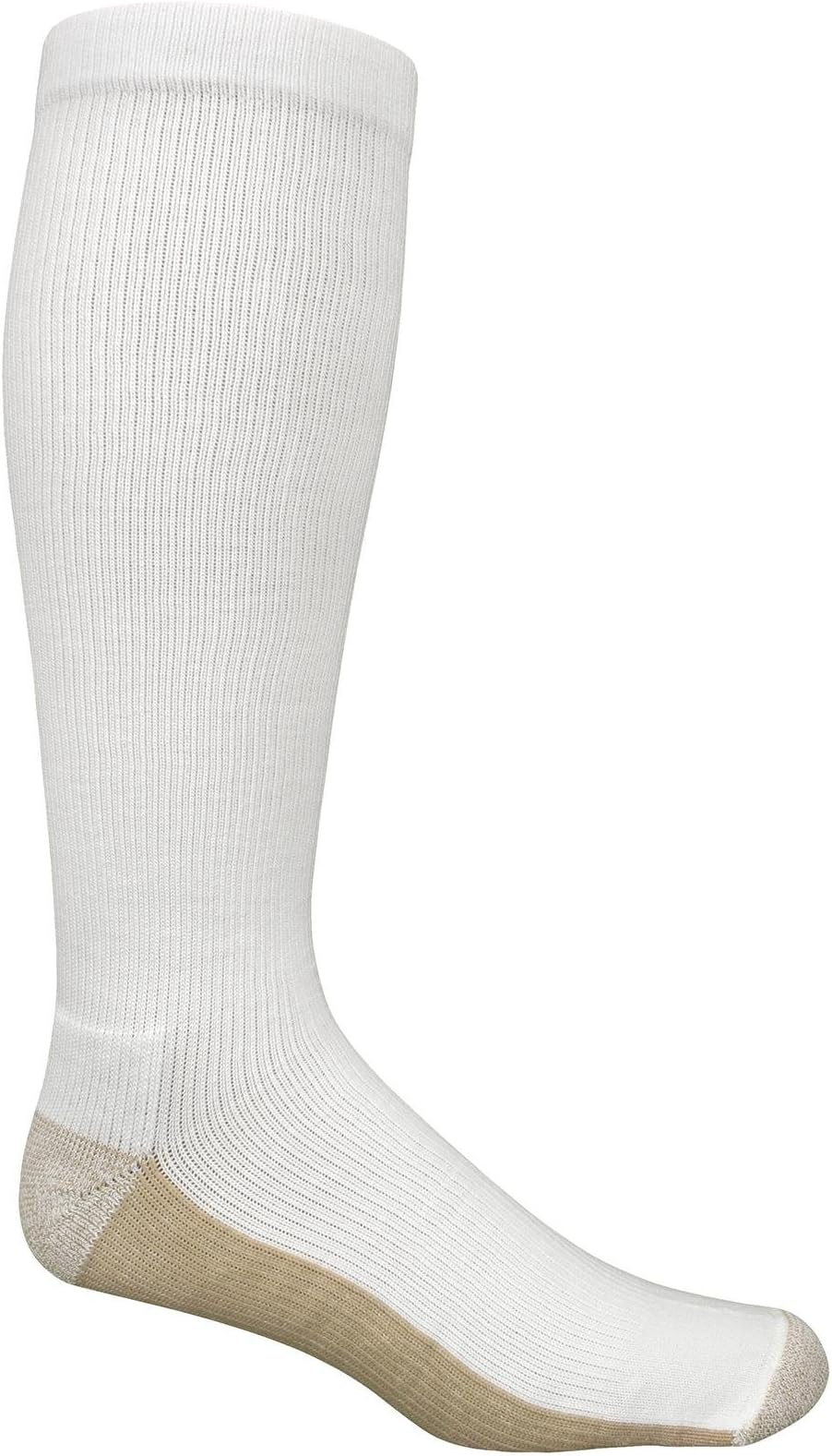Copper Sole Extreme Athletic Compression Over the Calf Sock XL 12.5-15 White