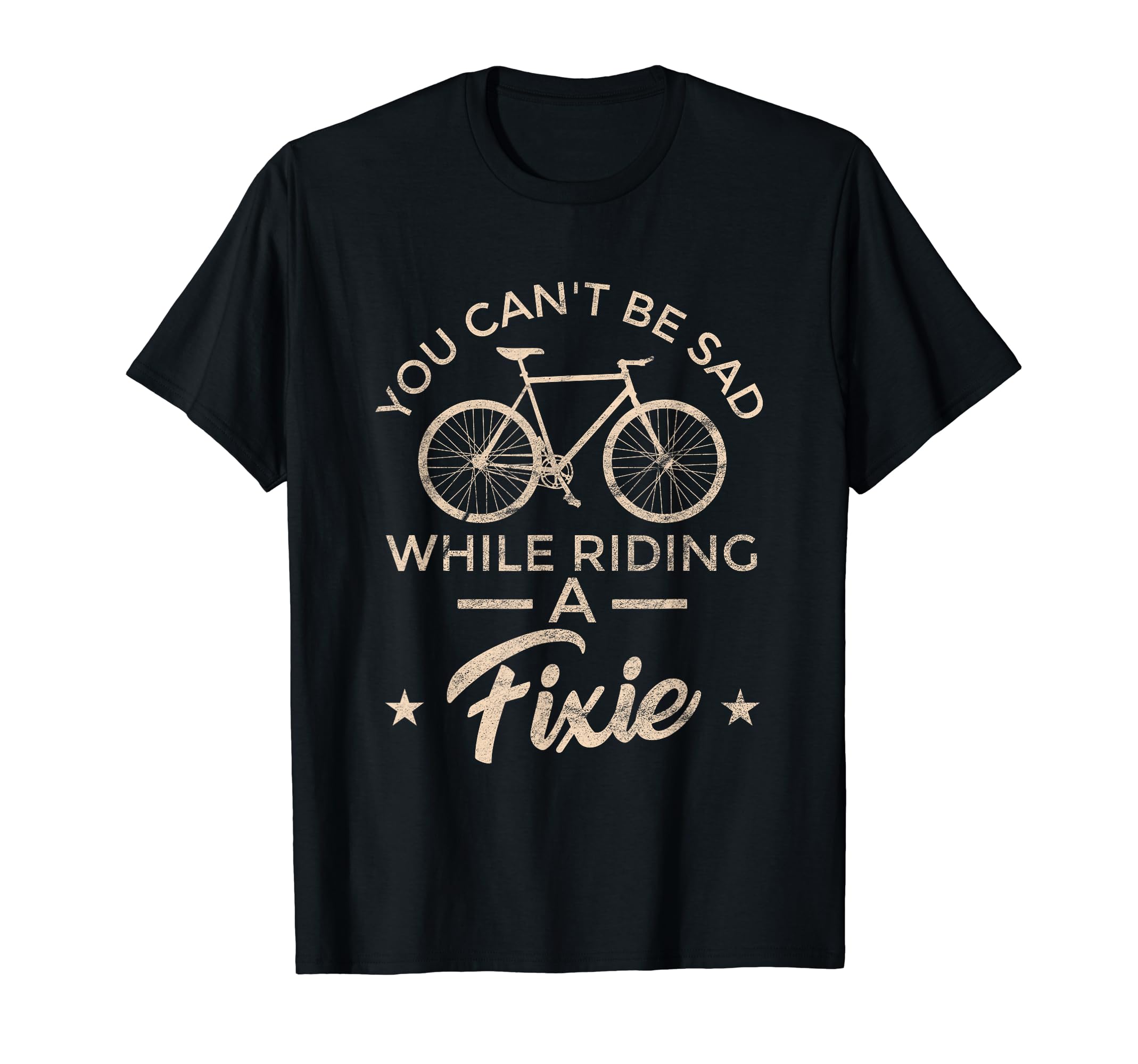 Not A Sad Fixie Cyclist | Fixed-Gear and Single Speed Bikes T-Shirt