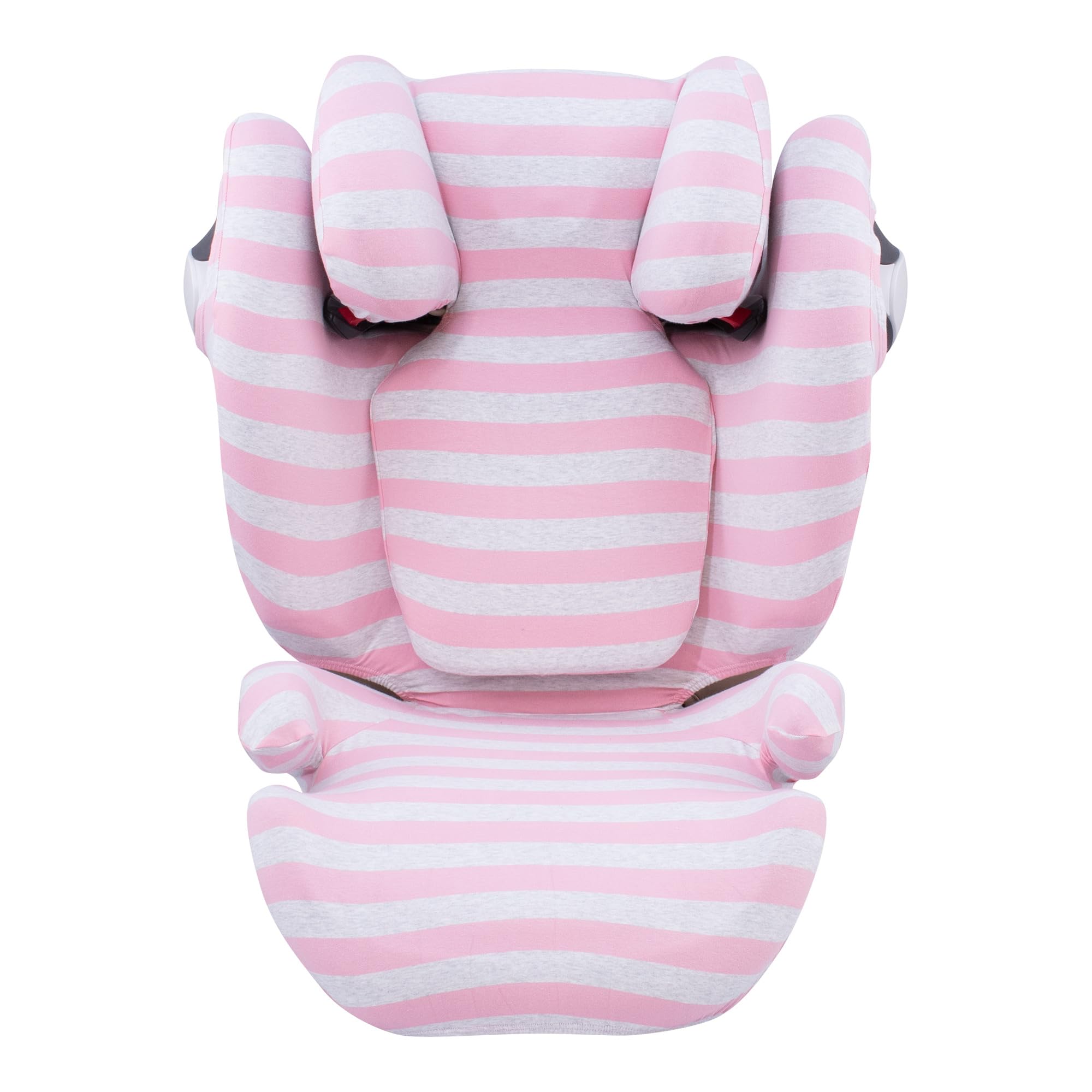 JYOKO KIDS Baby car seat cover liner made cotton compatible with Cybex Solution M and Pallas B - Fix (Pink Island)