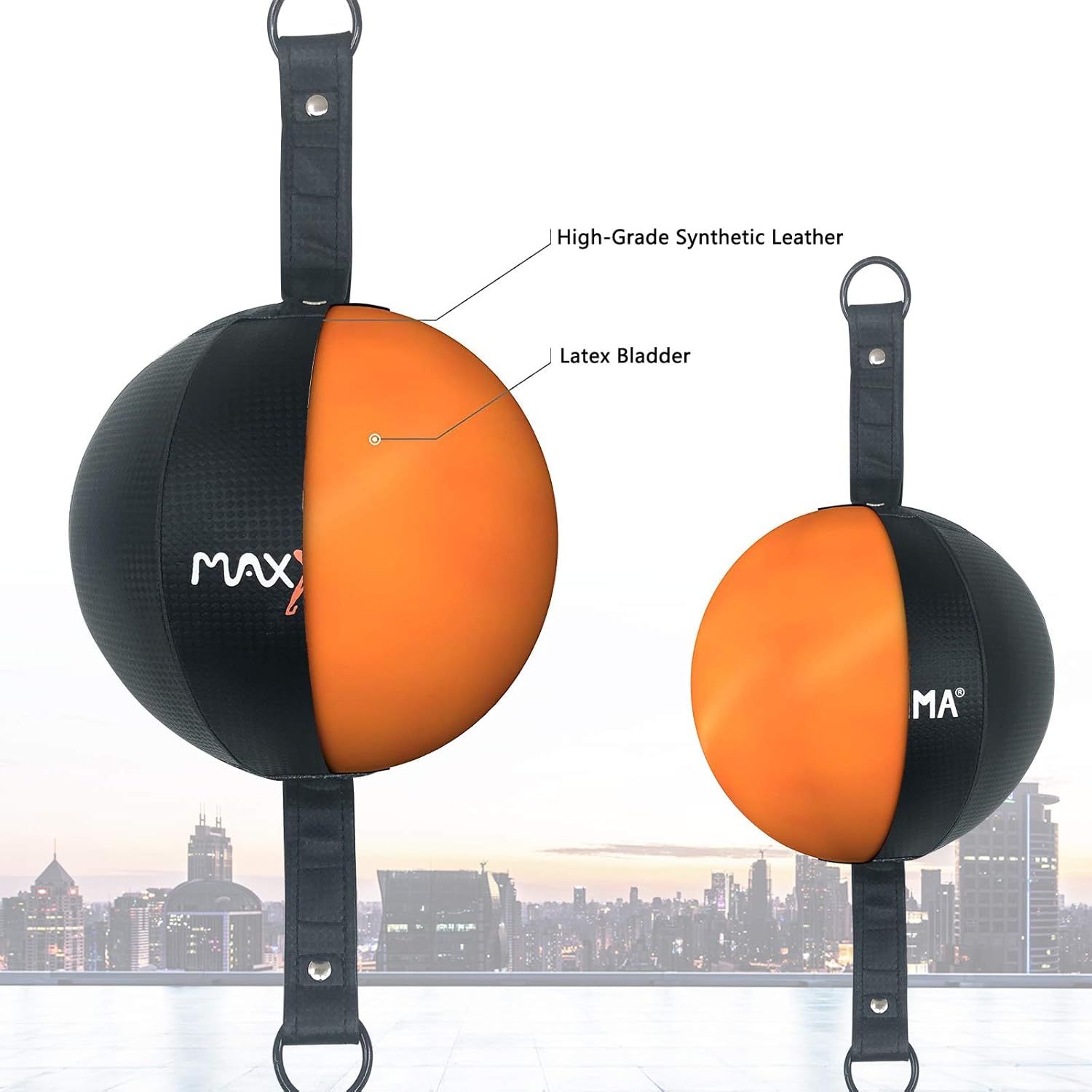 MaxxMMA Double End Ball, Pump Included : Sports & Outdoors