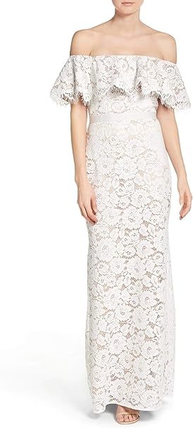 eliza j white lace dress