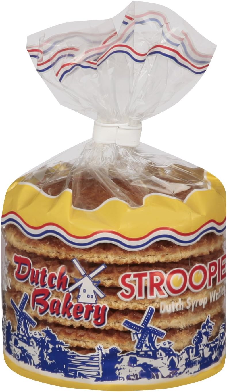 Dutch Bakery Stroopie Syrup waffles with Margarine (8 syrup waffels per package(6 pack 48pcs blue pack