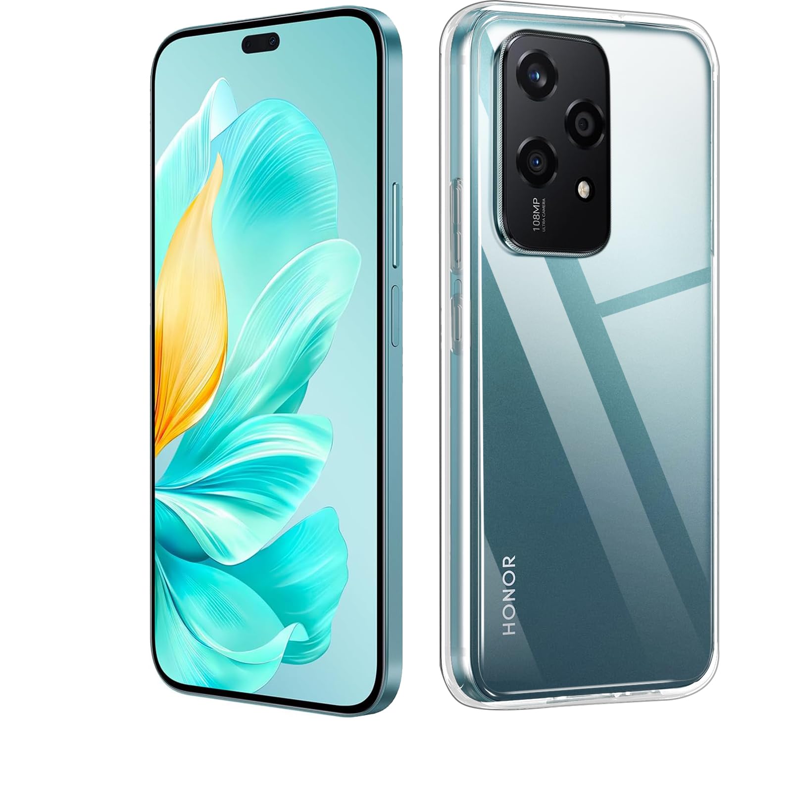 HuiYouMY Case Compatible with Honor 200 Lite Cover for Honor 200 Lite, Slim Fit Soft TPU Shockproof Anti-Scratch Phone Case Cover Clear