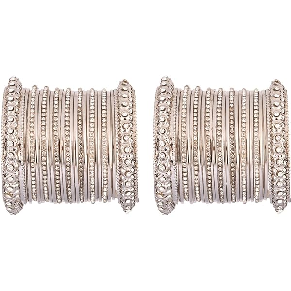 Amazon.com: Efulgenz Indian Bangles for Women Oxidized