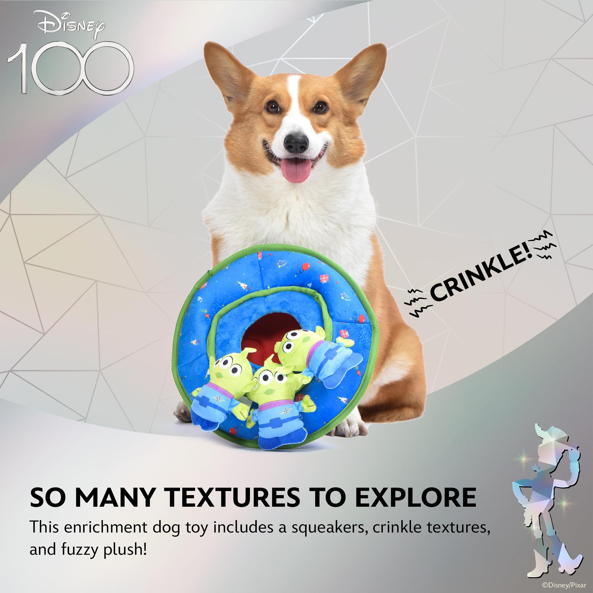 Mua Disney for Pets Pixar’s Toy Story Aliens Burrow Dog Toy with ...