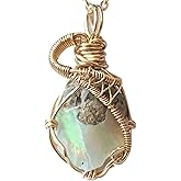 Designs by Nature Gems Raw Pendant Necklace – Wedding Gift Jewelry, 18" 14k Gold Filled Chain