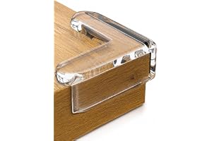 Protetor para Quina de Mesa de Silicone Transparente Segurança de Canto para Bebês e Crianças Proteção para Móveis Mesas Flexível Ideal para Casa