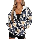 Irisjudy Gothic Thorn Rose Womens Oversized Sweatshirts Christmas Dachshund Zip Up Loose Hoodies Sugar Skull Workout Outfits