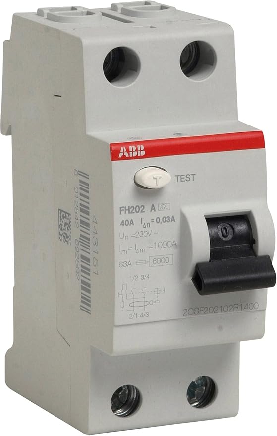 ABB Differential Circuit Breaker for Terminals Offset, gray Amazon.co