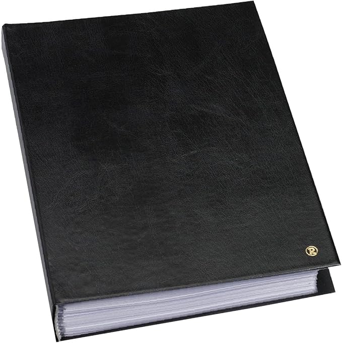 Rillstab Original Display Book (50 Transparent/Clear Pockets) A4 Front Page Ring Binder