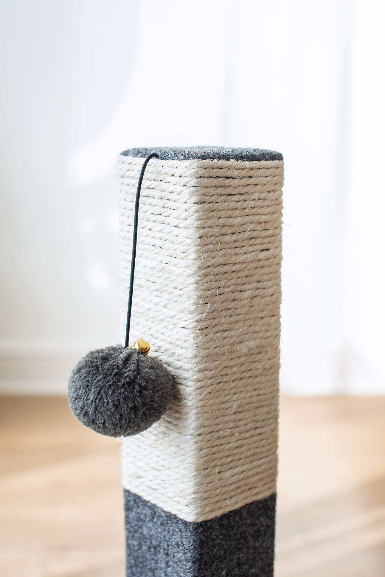 Catry 17" Cat Tree Cat Scratching Post with Natural Sisal Rope Cat