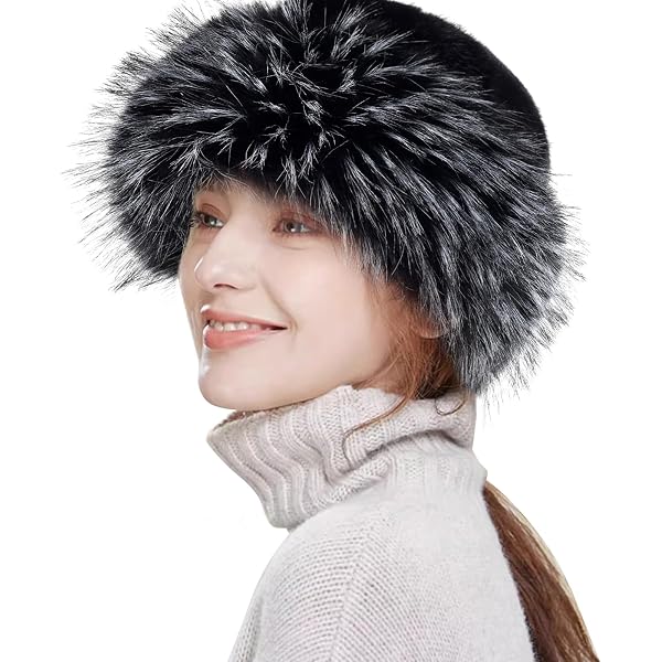 CEJON Faux Fur Hat - Furry Winter Bucket Hat Warm Caps Hunting Fishing Cossack Cejon | Accessories | Cejon Faux Fur Hat Furry Winter Bucket  main image 3