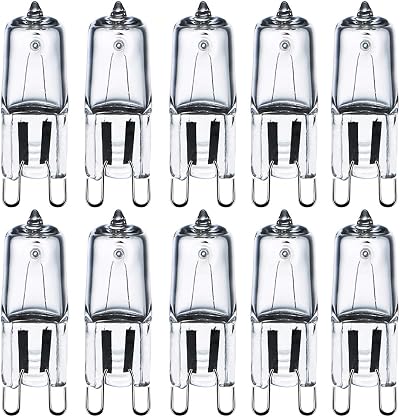 Comyan G Nine Halogen Light Bulbs 230V 28W 2800K Dimmable 10 Pack