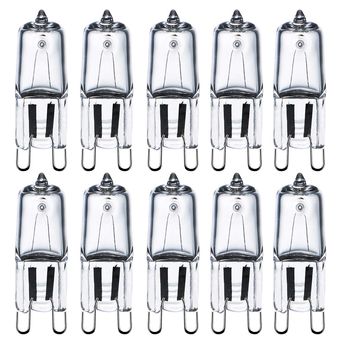 Comyan G9 Halogen Light Bulbs 230V 28W (29W) 2800K Warm White Clear G9 Capsule Bulb Dimmable, 10Pack